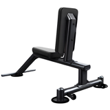 Banco upright TITAN Fitness con respaldo en 90 grados y apoyapiés