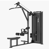 Lat Pull Down Row TITAN Fitness con asiento y apoyo de pecho
