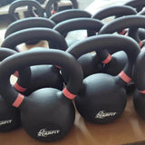 Kettlebell de acero de 8 kg con base plana para apoyo estable