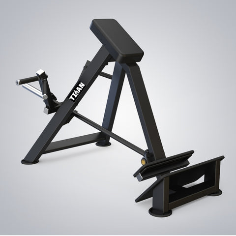 T Bar Row TITAN Fitness de peso libre con apoyo de pies regulable